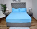 VLM Aero Blue Cotton-Blend Bedsheet Set
