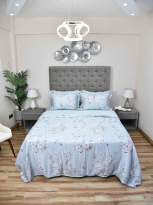 Blue Whisper Tencel Bedsheet Set