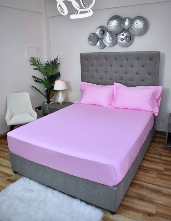 Blush Fade Cotton-Blend Bedsheet Set