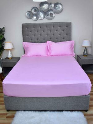 Blush Fade Cotton-Blend Bedsheet Set