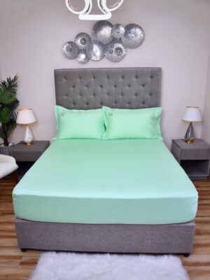 Olive Drift Cotton-Blend Bedding Set