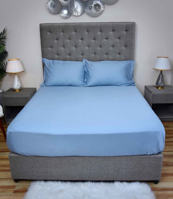 Cloud Steel Cotton-Blend Bedding Set