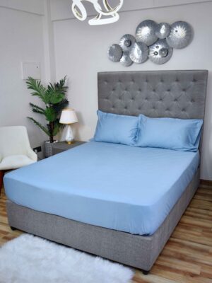 Cloud Steel Cotton-Blend Bedding Set