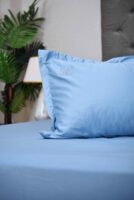 Cloud Steel Cotton-Blend Bedding Set